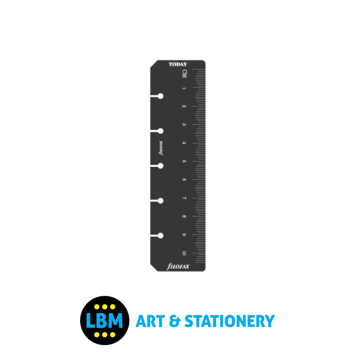 Filofax - Black Ruler Today Page Marker Refill - Mini Organiser - 513609