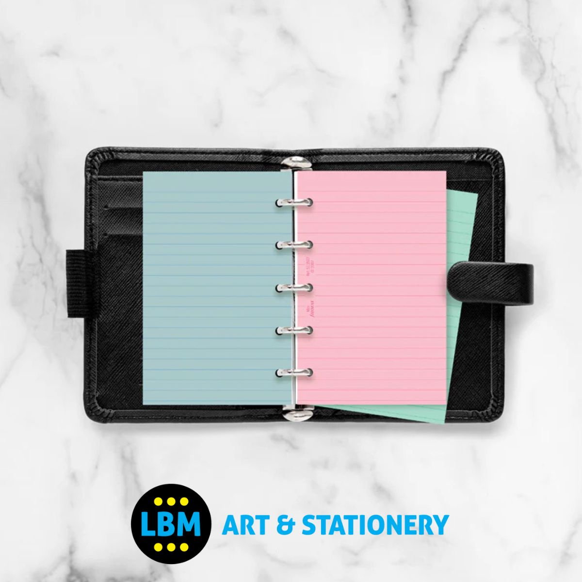 Filofax - Fashion Coloured Ruled Lined Notepaper Refill - Mini Organiser - 513507