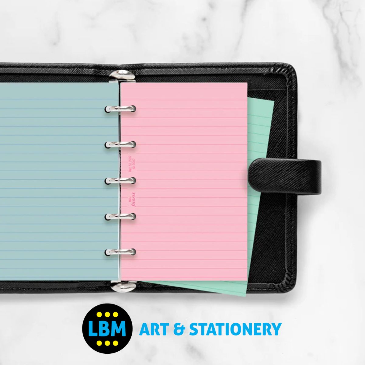 Filofax - Fashion Coloured Ruled Lined Notepaper Refill - Mini Organiser - 513507