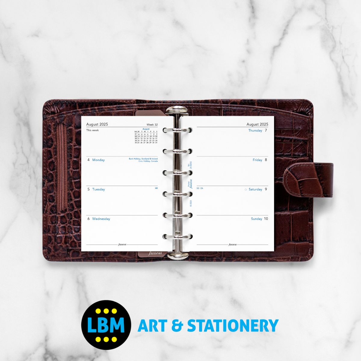 Filofax - 2025-2026 Mid Year Academic Diary Week On Two Pages - Pocket Size - 26-68252