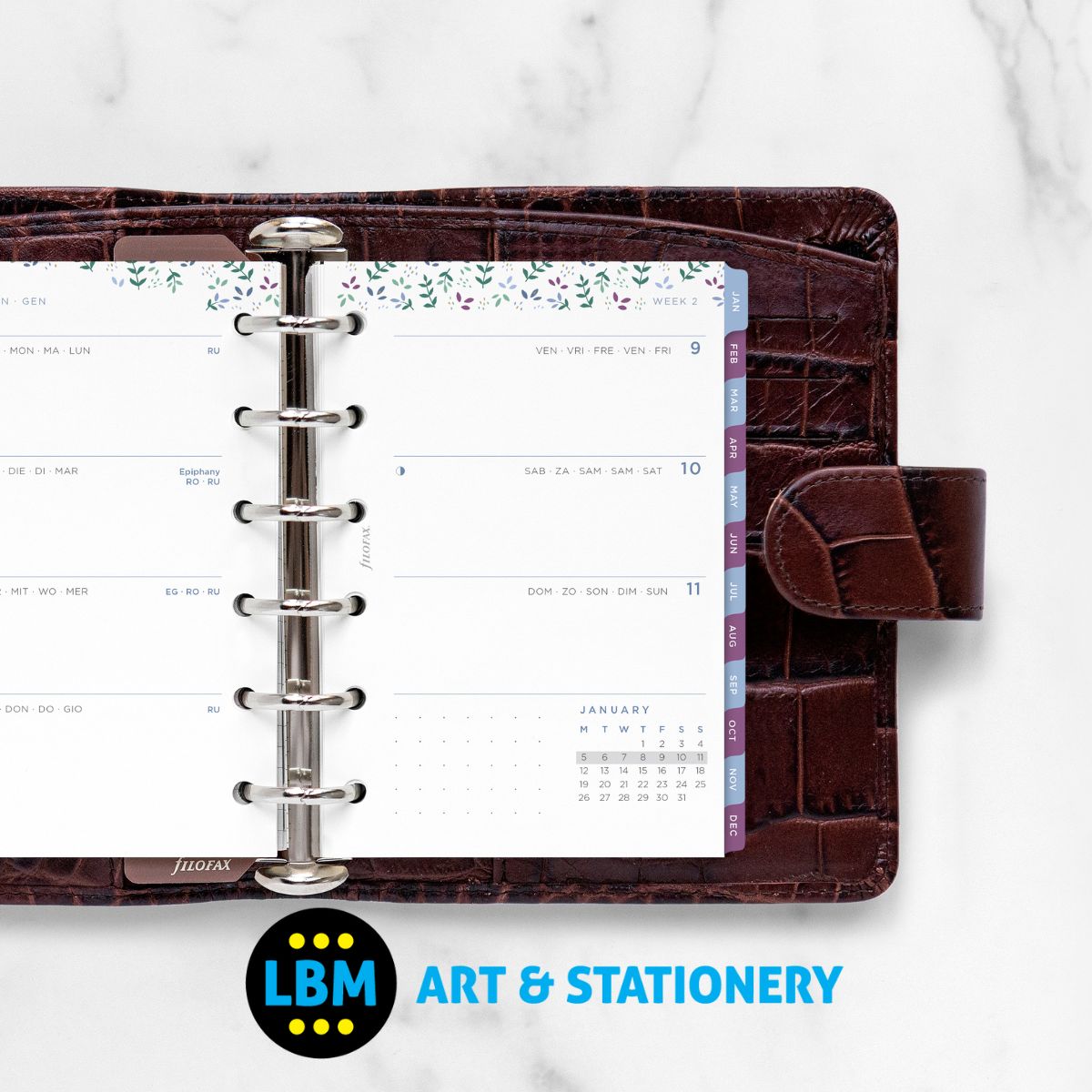 Filofax - 2026 Week On Two Pages Garden Design Diary Refill - Pocket Organiser - 26-68292