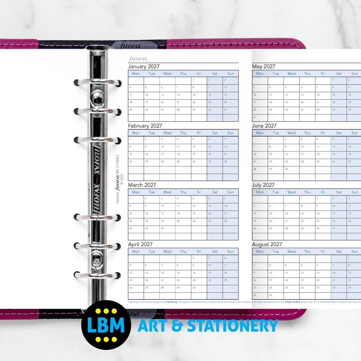 - Filofax - 2027-2030 Four Year Planner Diary Refill - Personal Organiser - 27-68403 - LBM Art & Stationery Store
