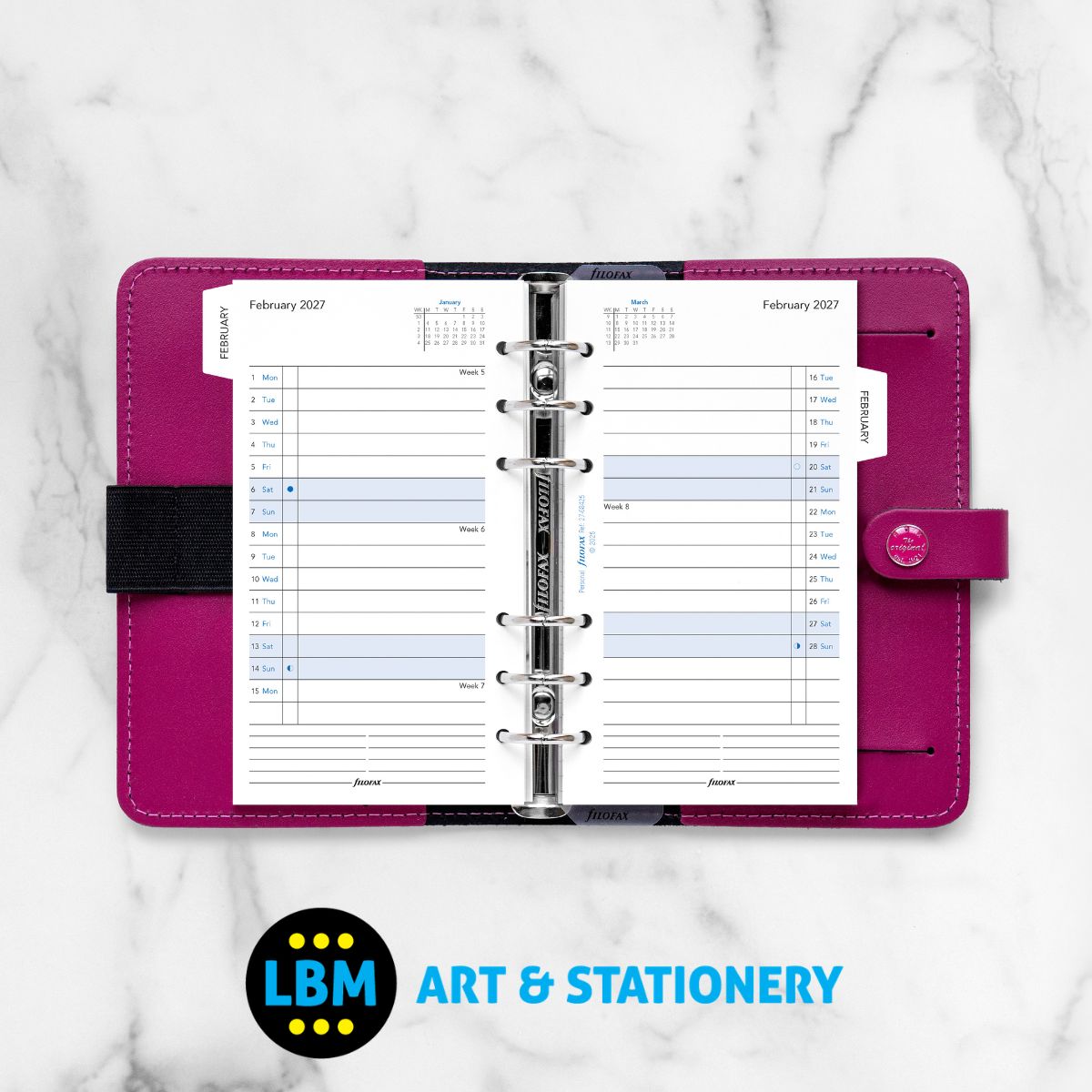 - Filofax - 2027 Month On Two Pages with Month Tabs Diary Refill - Personal - 27-68425 - LBM Art & Stationery Store