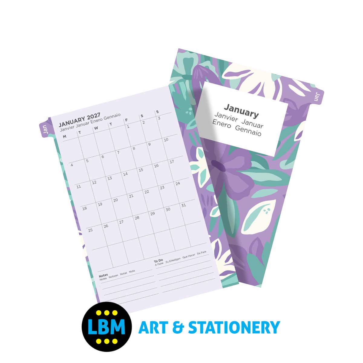 - Filofax - 2027 Week On Two Pages Floral Diary Pack - Pocket Organiser - 27-6321 - LBM Art & Stationery Store