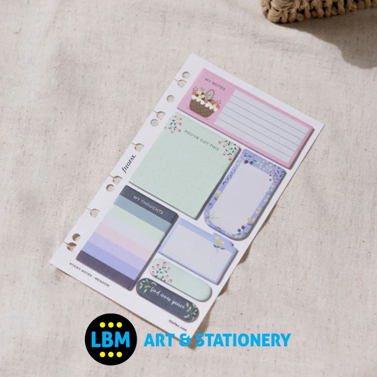 Filofax - Meadow Sticky Notes - Multi-fit Refill - 132970