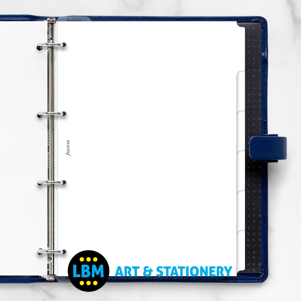 A4 Blank White Index Divider Insert Refill 6 Tabs 132870