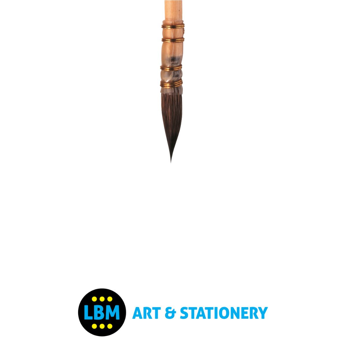 Winsor & Newton - Pure Squirrel Watercolour Brush Round Pointed Size No.000 - LBM Art & Stationery Store