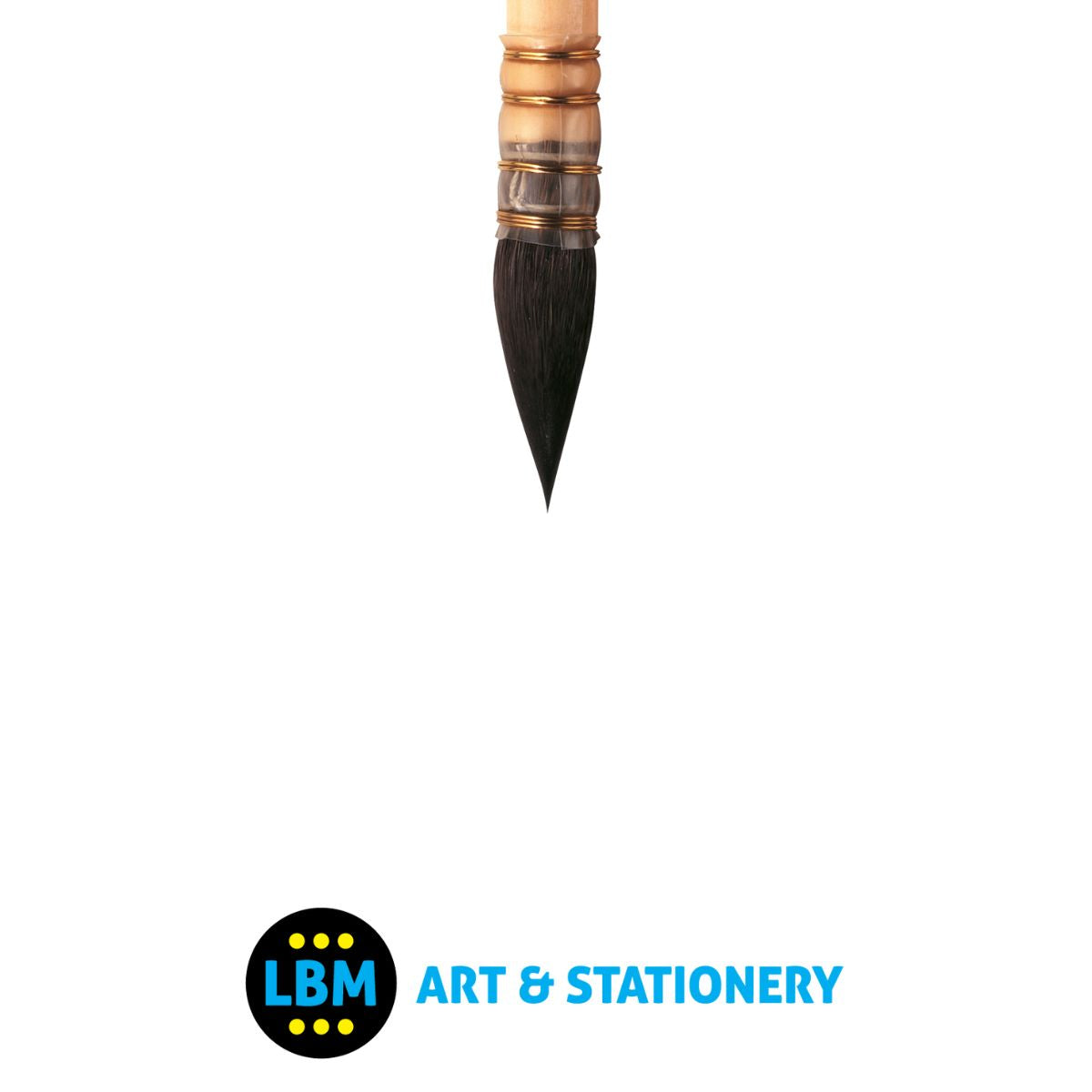 Winsor & Newton - Pure Squirrel Watercolour Brush Round Pointed Size No.6 - LBM Art & Stationery Store