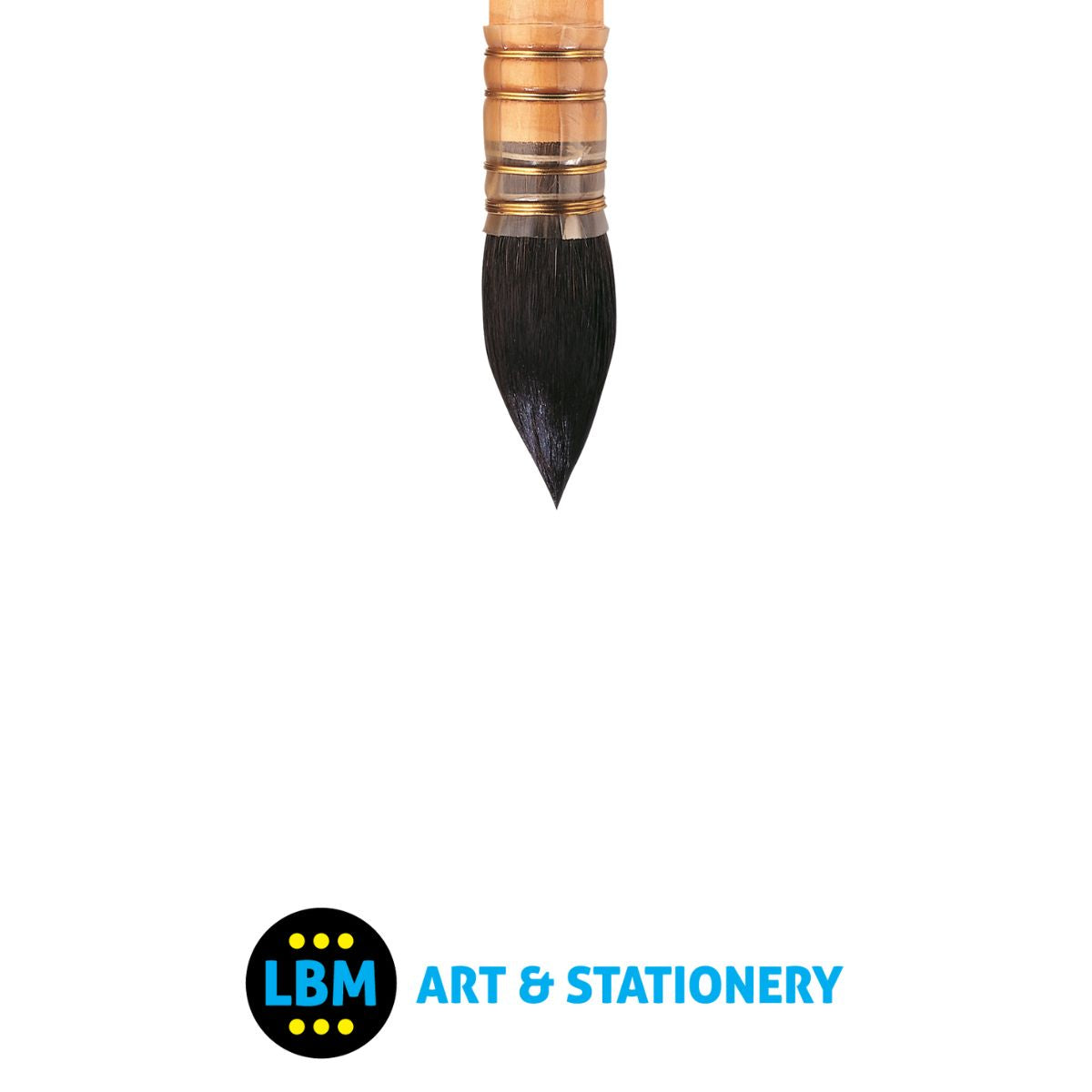 Winsor & Newton - Pure Squirrel Watercolour Brush Round Pointed Size No.8 - LBM Art & Stationery Store