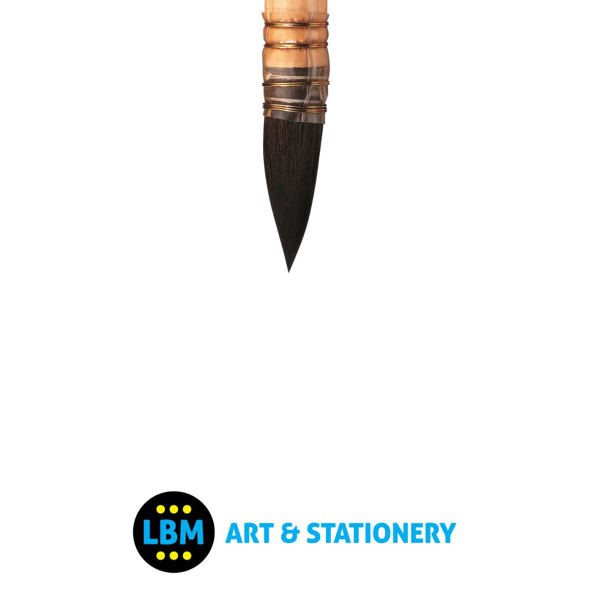 Winsor & Newton - Pure Squirrel Watercolour Brush Round Pointed Size No.10 - LBM Art & Stationery Store