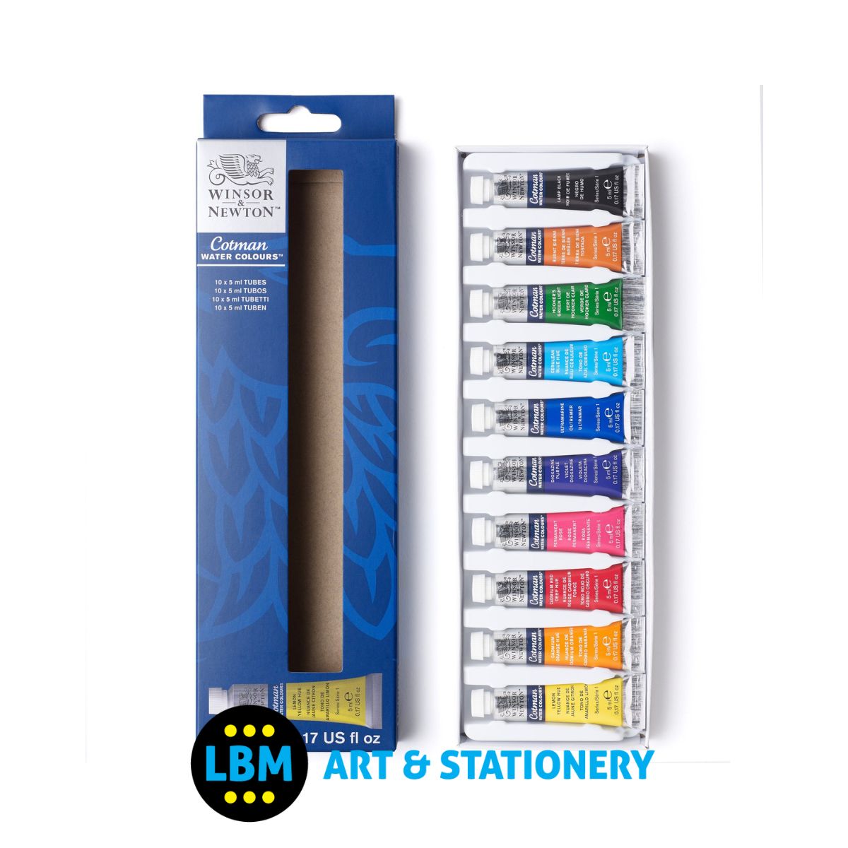 Cotman Watercolour 10x5ml Tubes Access Set