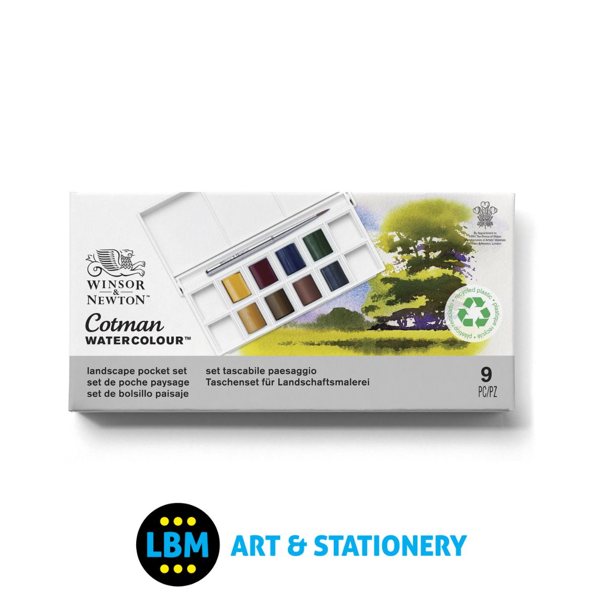 Cotman Watercolour 8 Half-Pan Landscape Pocket Set