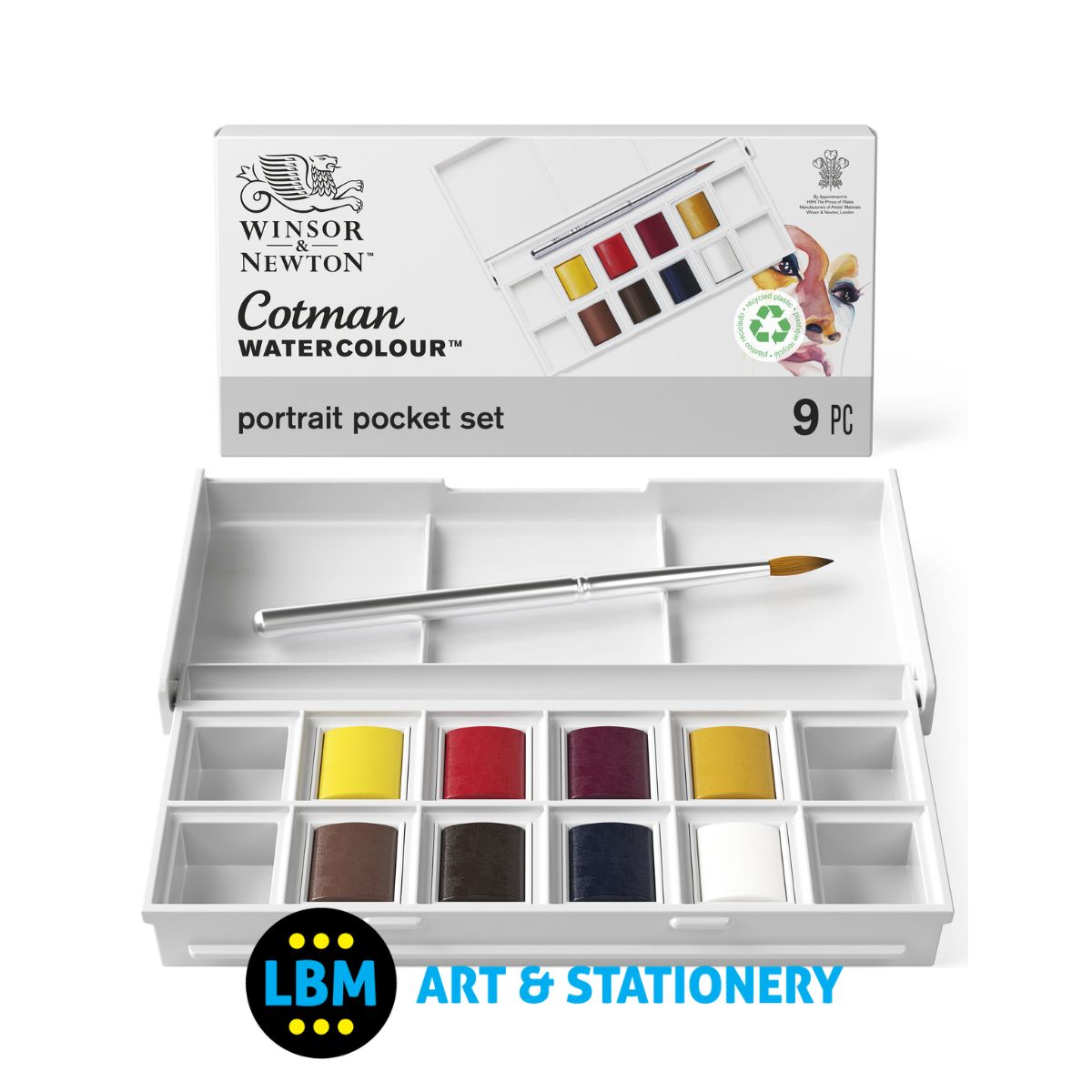 Cotman Watercolour 8 Half-Pan Portrait Pocket Set