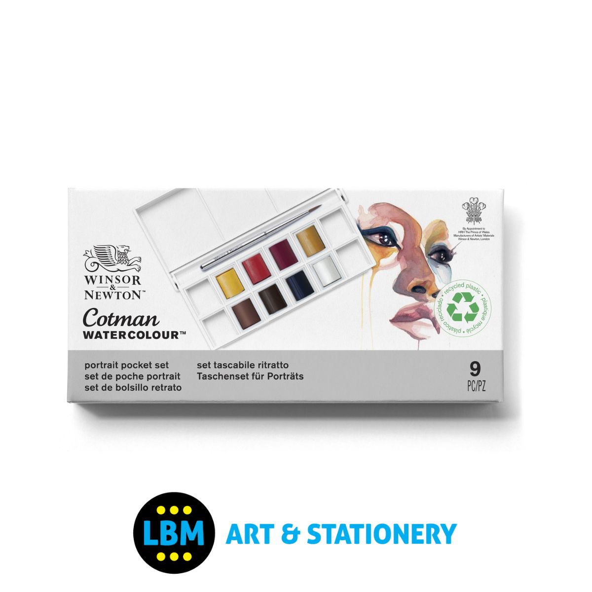 Cotman Watercolour 8 Half-Pan Portrait Pocket Set