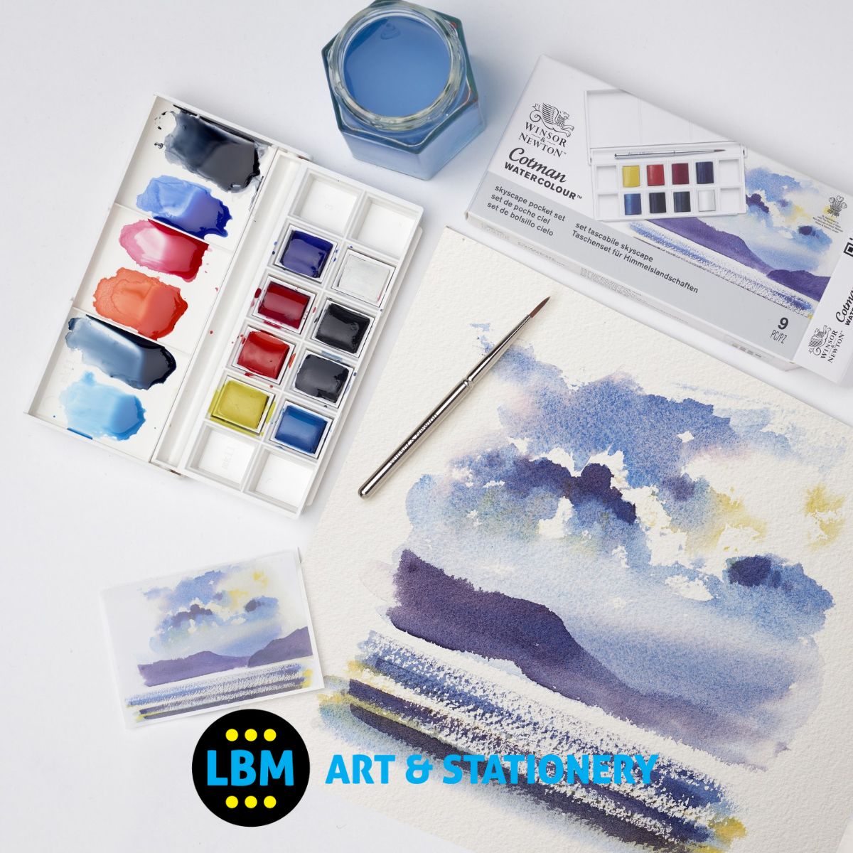 Cotman Watercolour 8 Half-Pan Skyscape Pocket Set