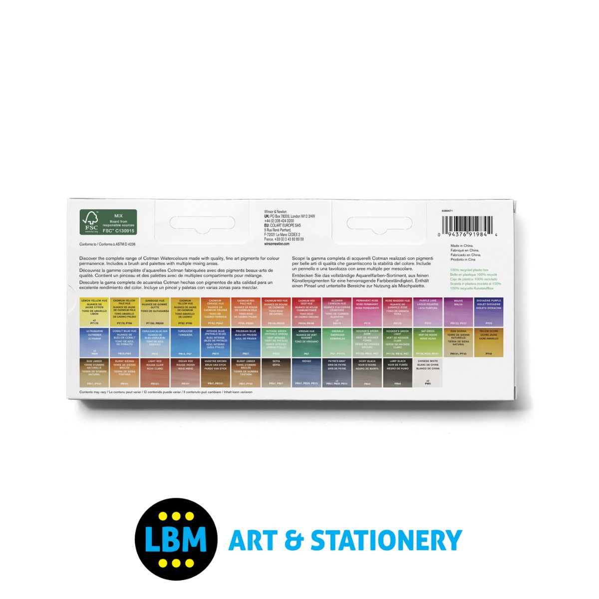 Cotman Watercolour Half-Pan Studio Set