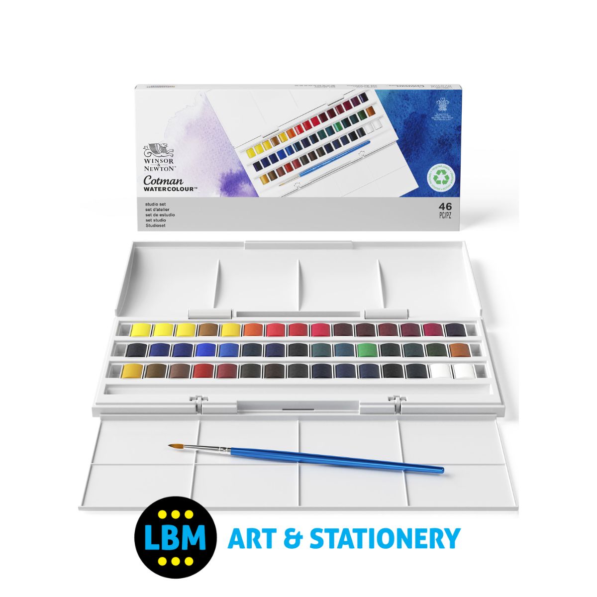 Cotman Watercolour Half-Pan Studio Set