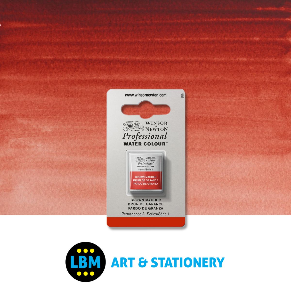 Professional Watercolour - Brown Madder