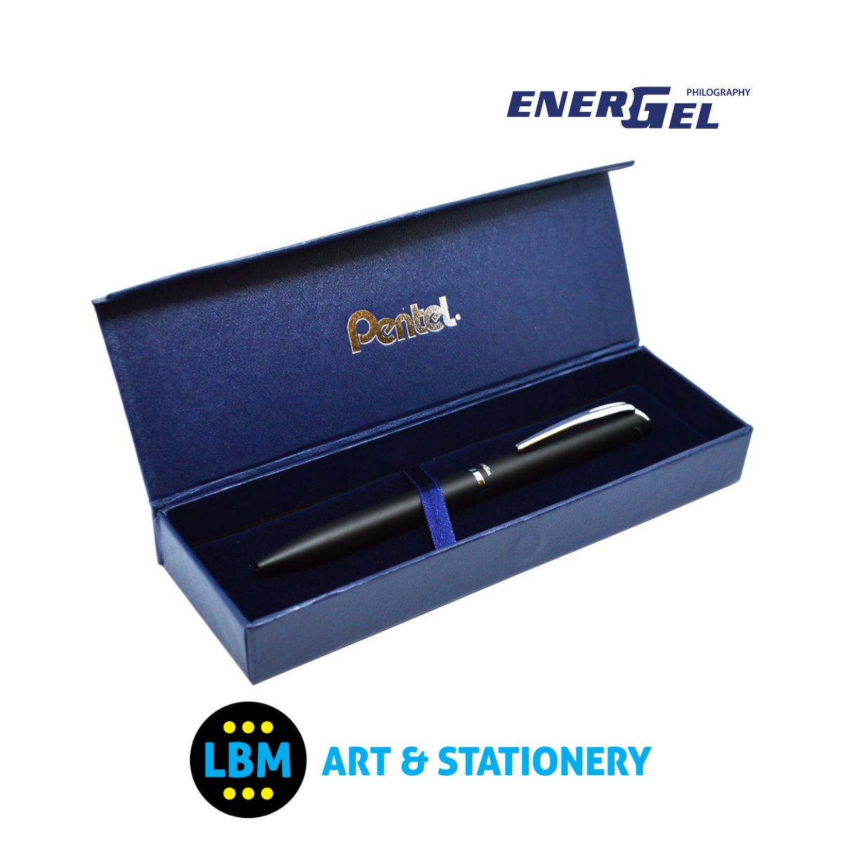 Energel Philography Pen 0.7mm Tip - BL2007 - Black Ink - Choose Colour - inc Gift Box