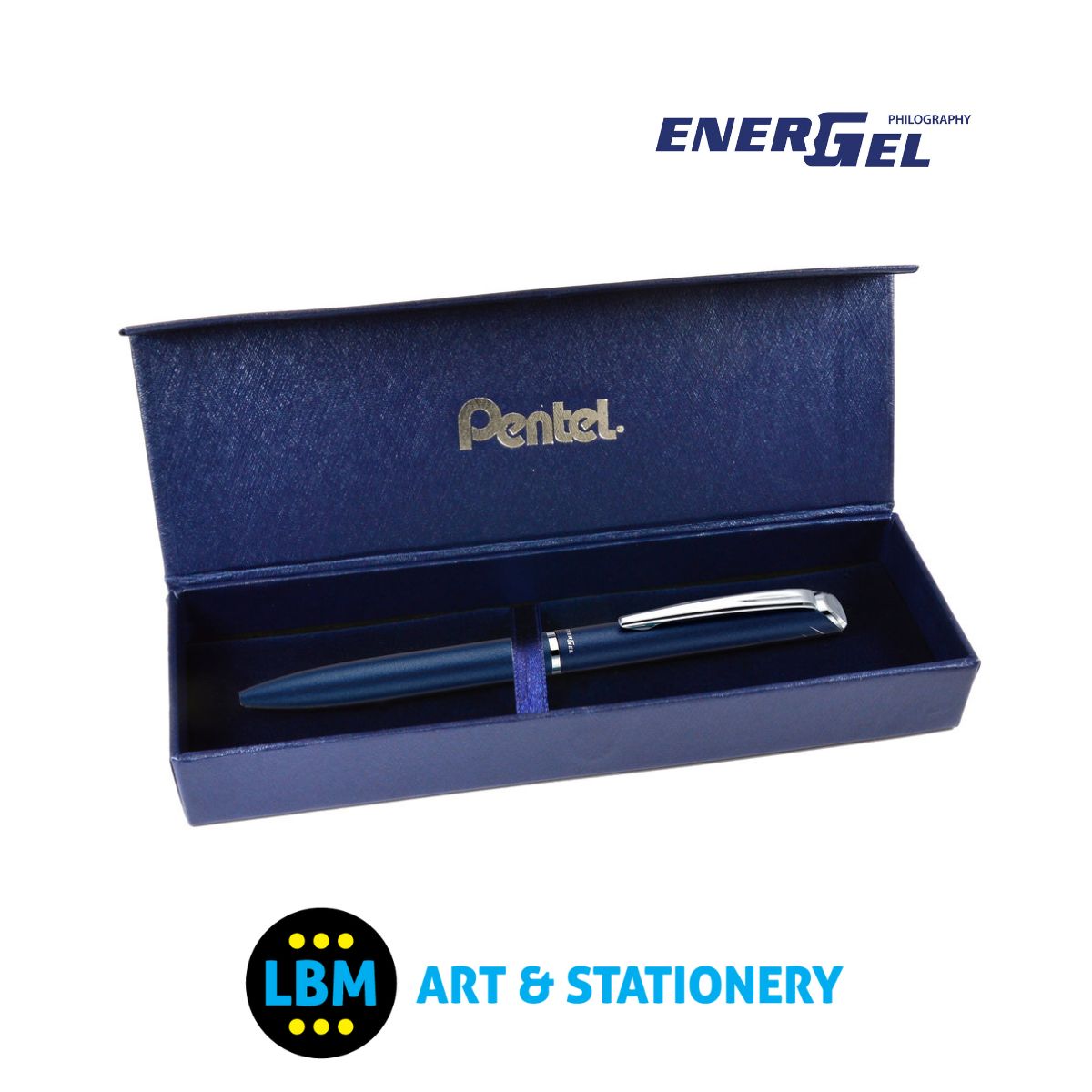 Energel Philography Pen 0.7mm Tip - BL2007 - Black Ink - Choose Colour - inc Gift Box