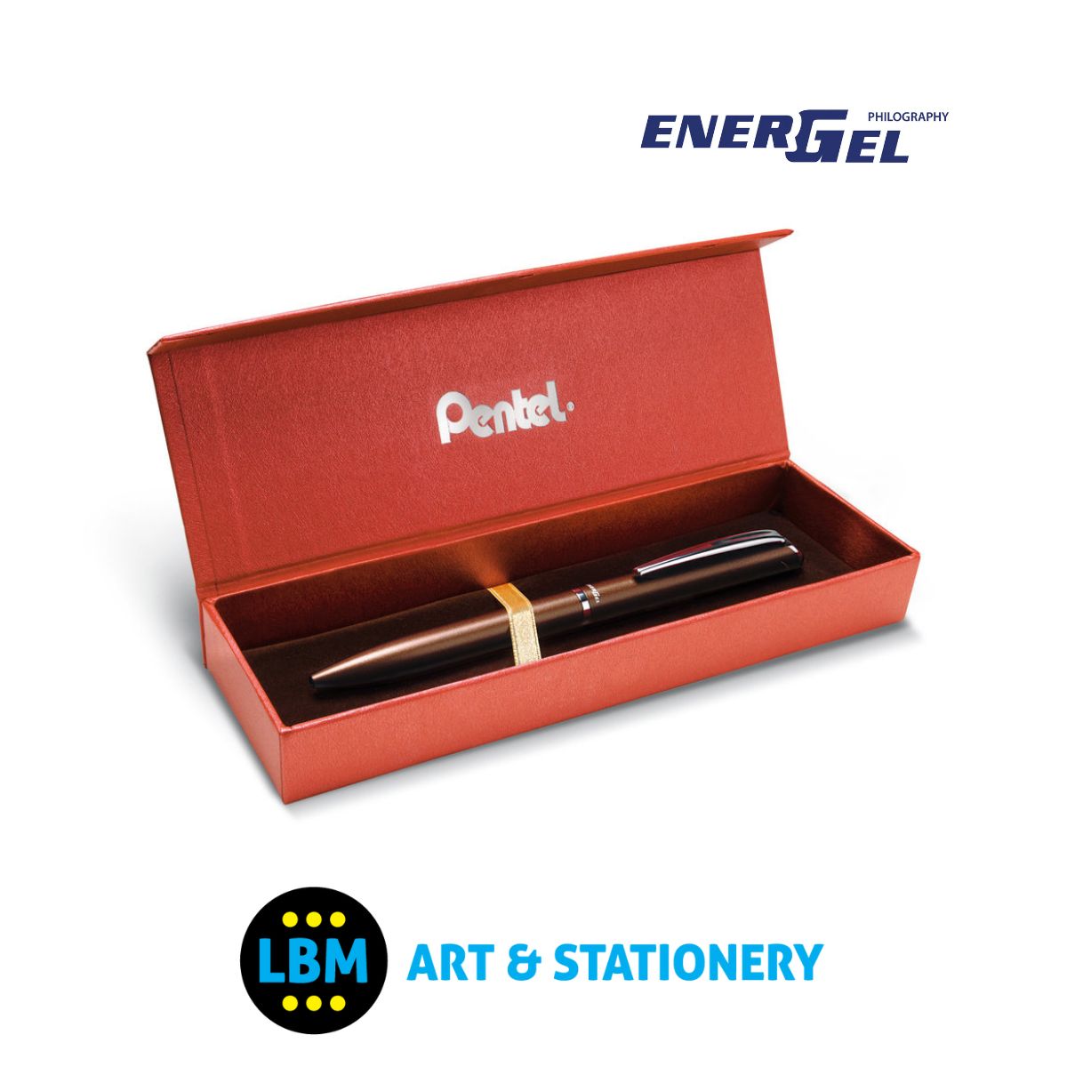Energel Philography Pen 0.7mm Tip - BL2007 - Black Ink - Choose Colour - inc Gift Box