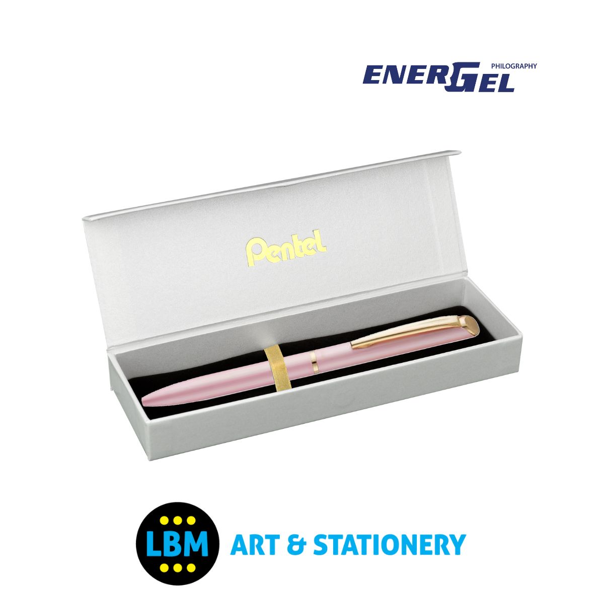 Energel Philography Pen 0.7mm Tip - BL2007 - Black Ink - Choose Colour - inc Gift Box