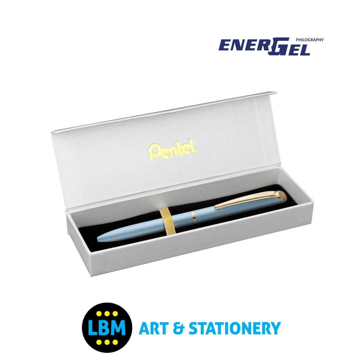 Energel Philography Pen 0.7mm Tip - BL2007 - Black Ink - Choose Colour - inc Gift Box