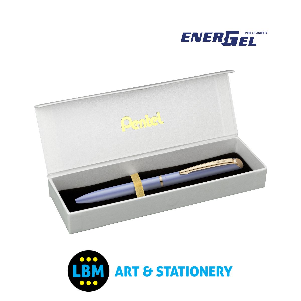 Energel Philography Pen 0.7mm Tip - BL2007 - Black Ink - Choose Colour - inc Gift Box