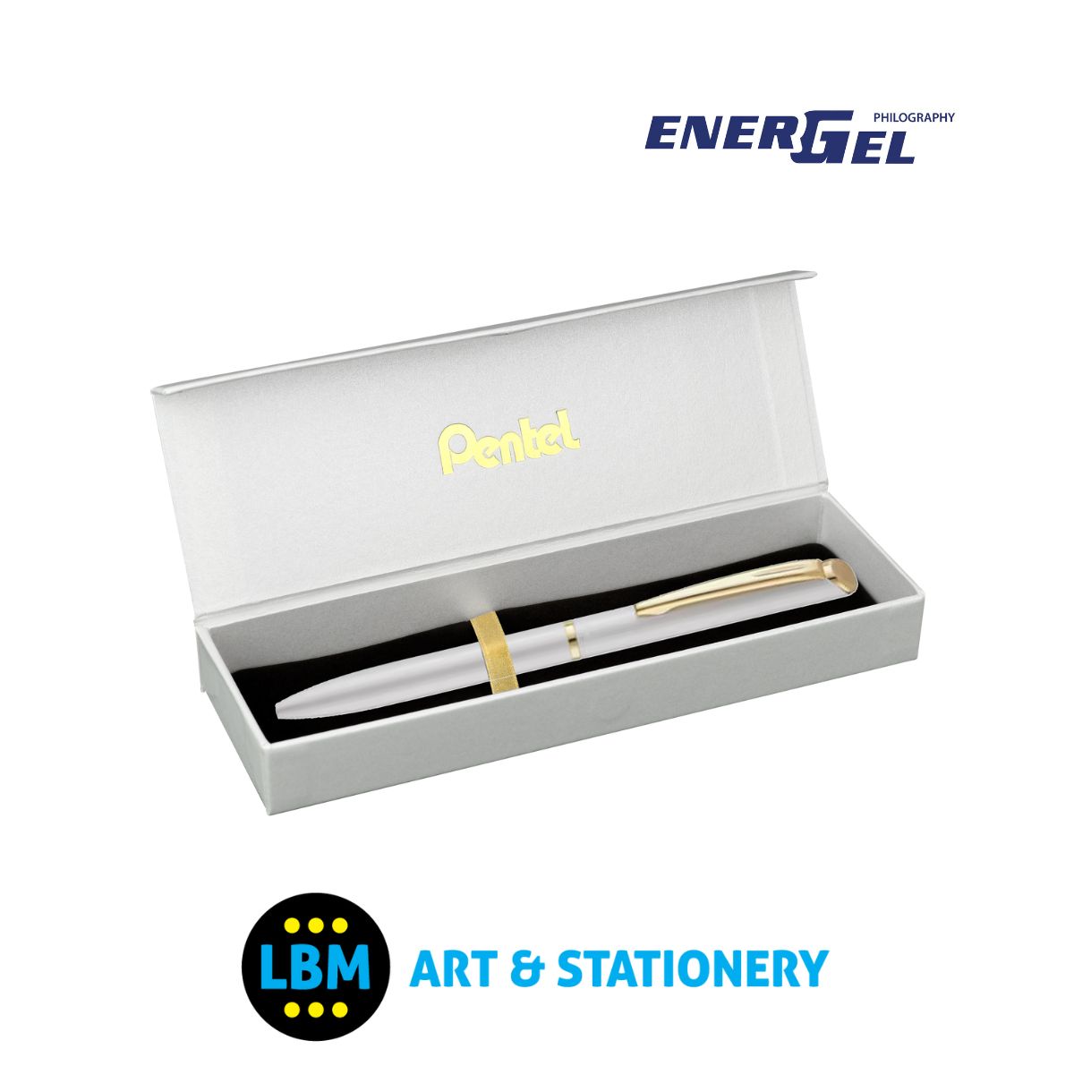 Energel Philography Pen 0.7mm Tip - BL2007 - Black Ink - Choose Colour - inc Gift Box