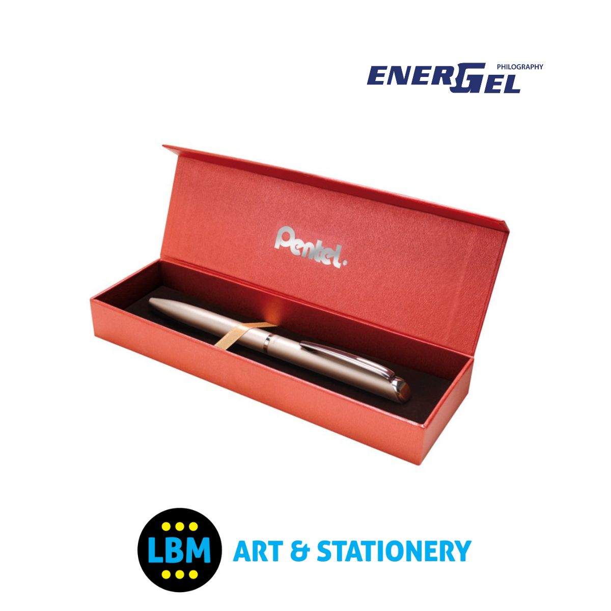 Energel Philography Pen 0.7mm Tip - BL2007 - Black Ink - Choose Colour - inc Gift Box