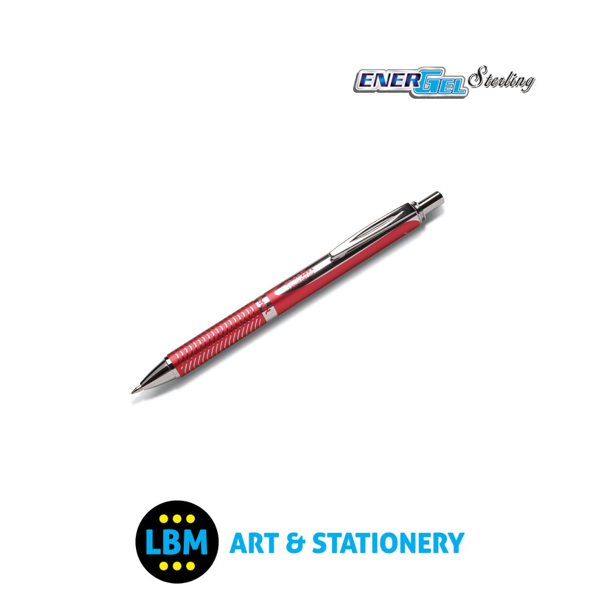 EnerGel Sterling Retractable Gel Roller 0.7mm BL407 - Black Ink - Choose Colour