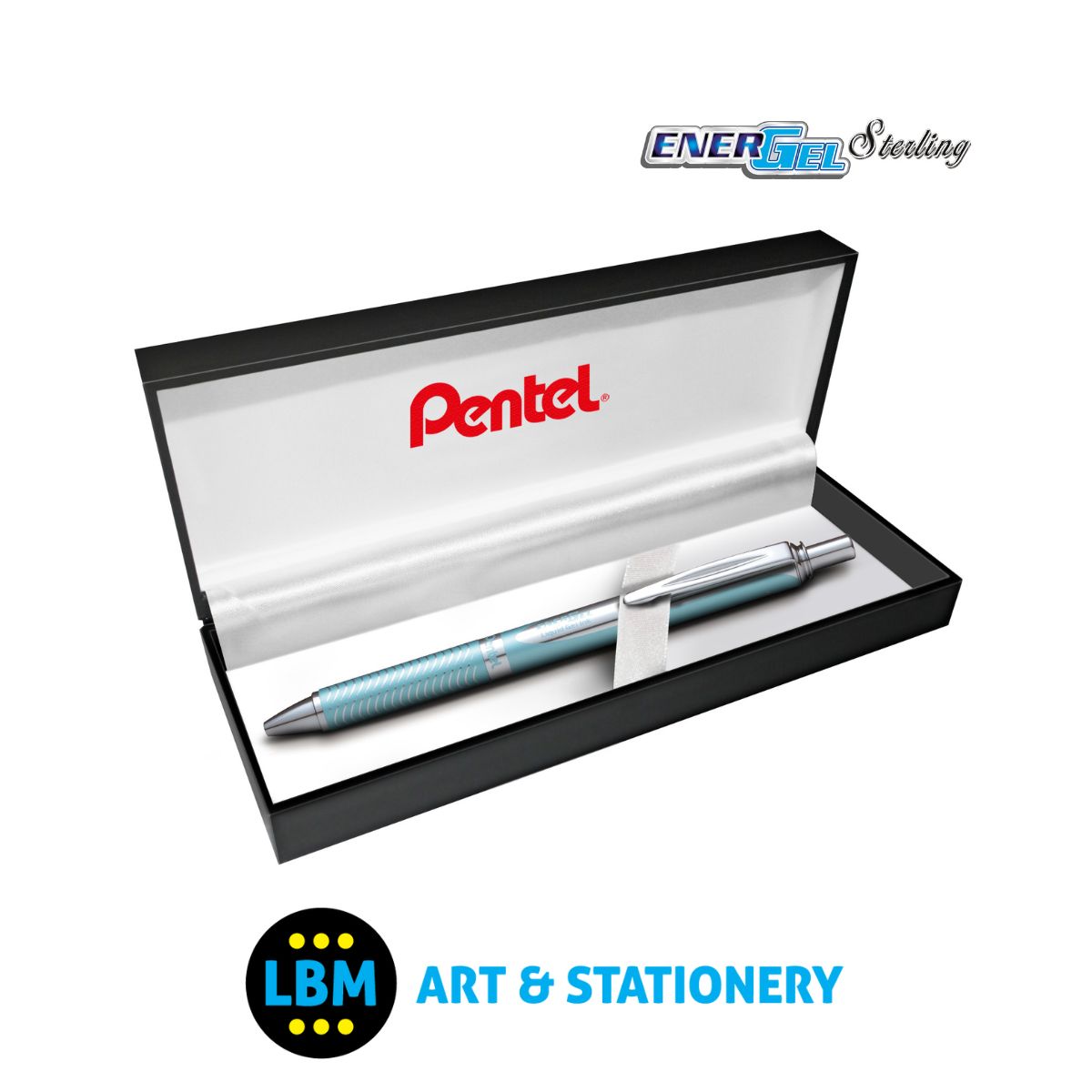 EnerGel Sterling Retractable Gel Roller 0.7mm BL407 - Black Ink - Choose Colour - Inc Gift Box