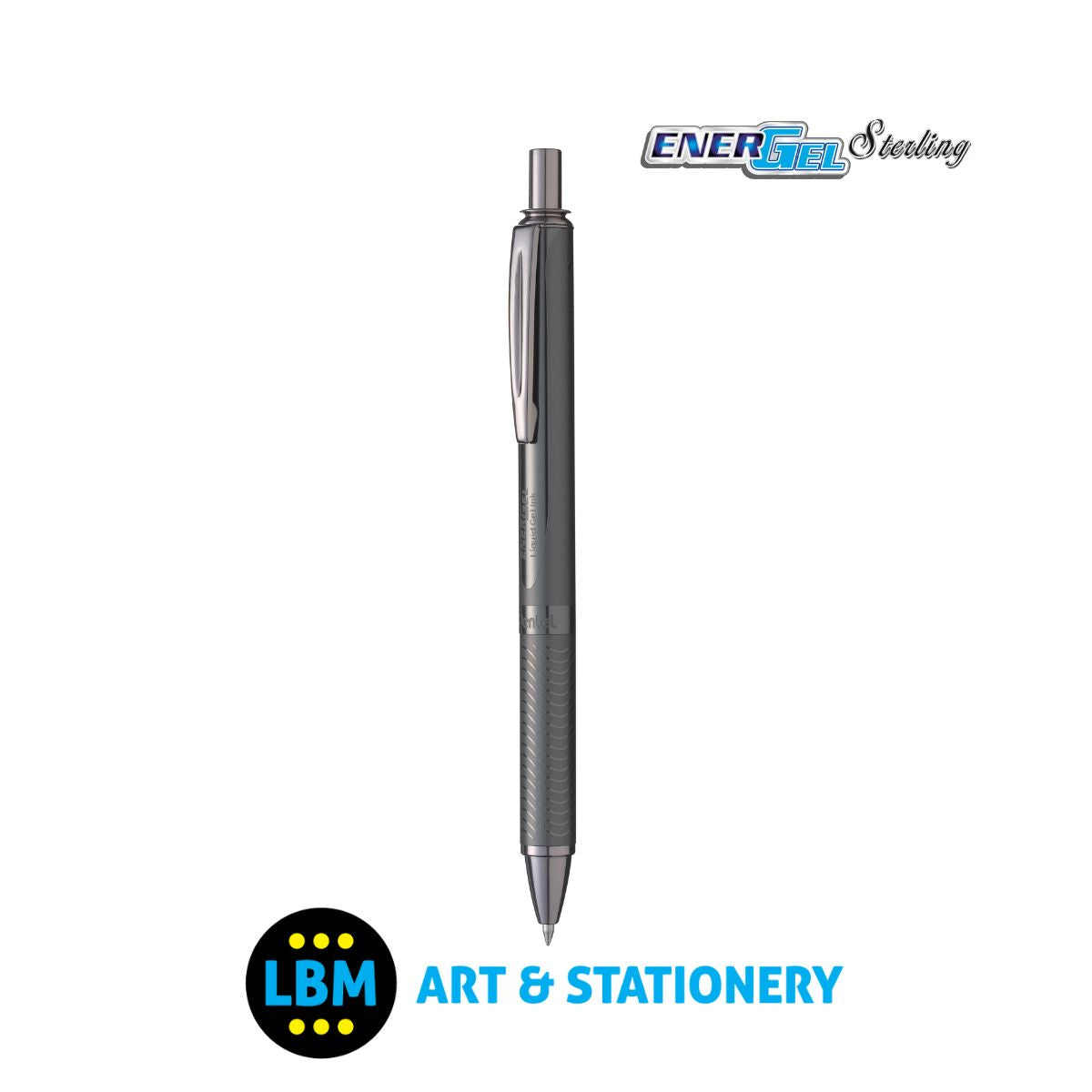 EnerGel Sterling Retractable Gel Roller 0.7mm BL407 - Black Ink - Choose Colour