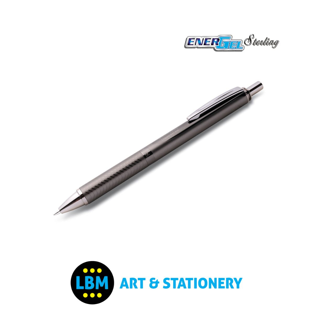 EnerGel Sterling Retractable Gel Roller 0.7mm BL407 - Black Ink - Choose Colour
