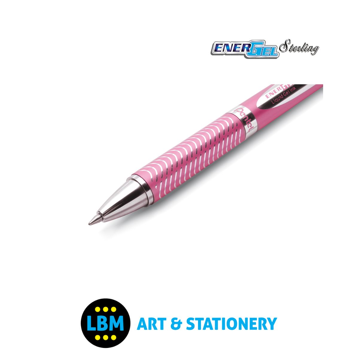 EnerGel Sterling Retractable Gel Roller 0.7mm BL407 - Black Ink - Choose Colour