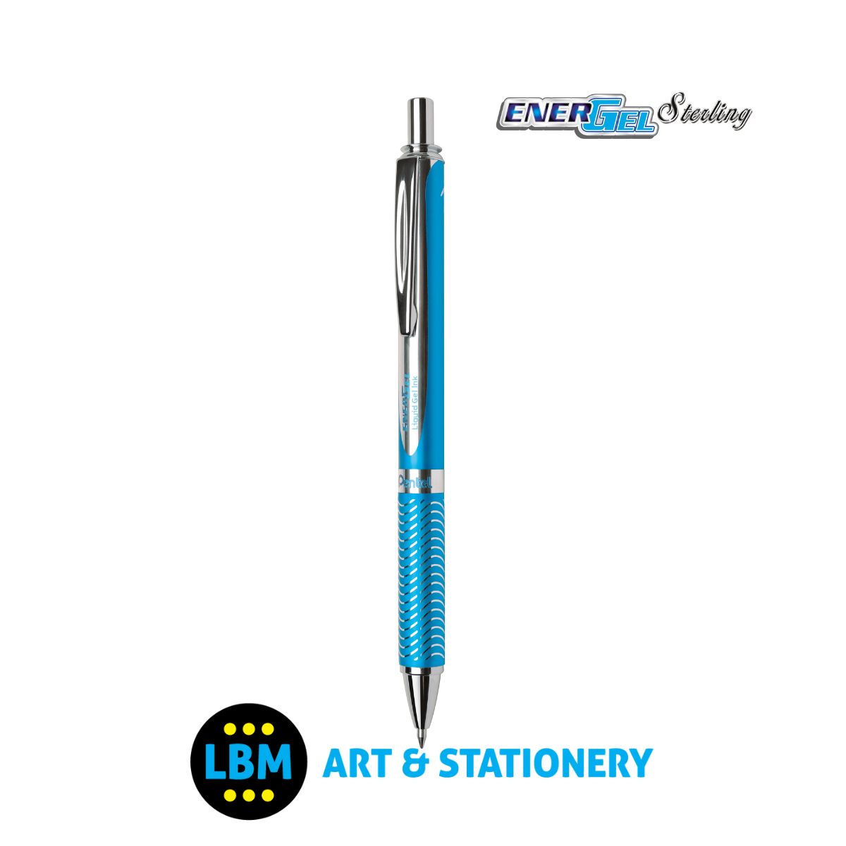 EnerGel Sterling Retractable Gel Roller 0.7mm BL407 - Black Ink - Choose Colour