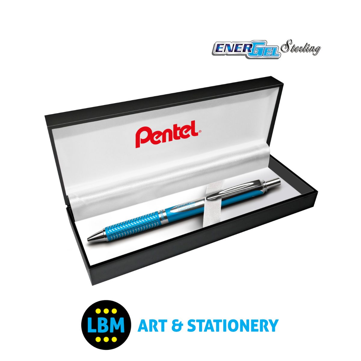 EnerGel Sterling Retractable Gel Roller 0.7mm BL407 - Black Ink - Choose Colour - Inc Gift Box