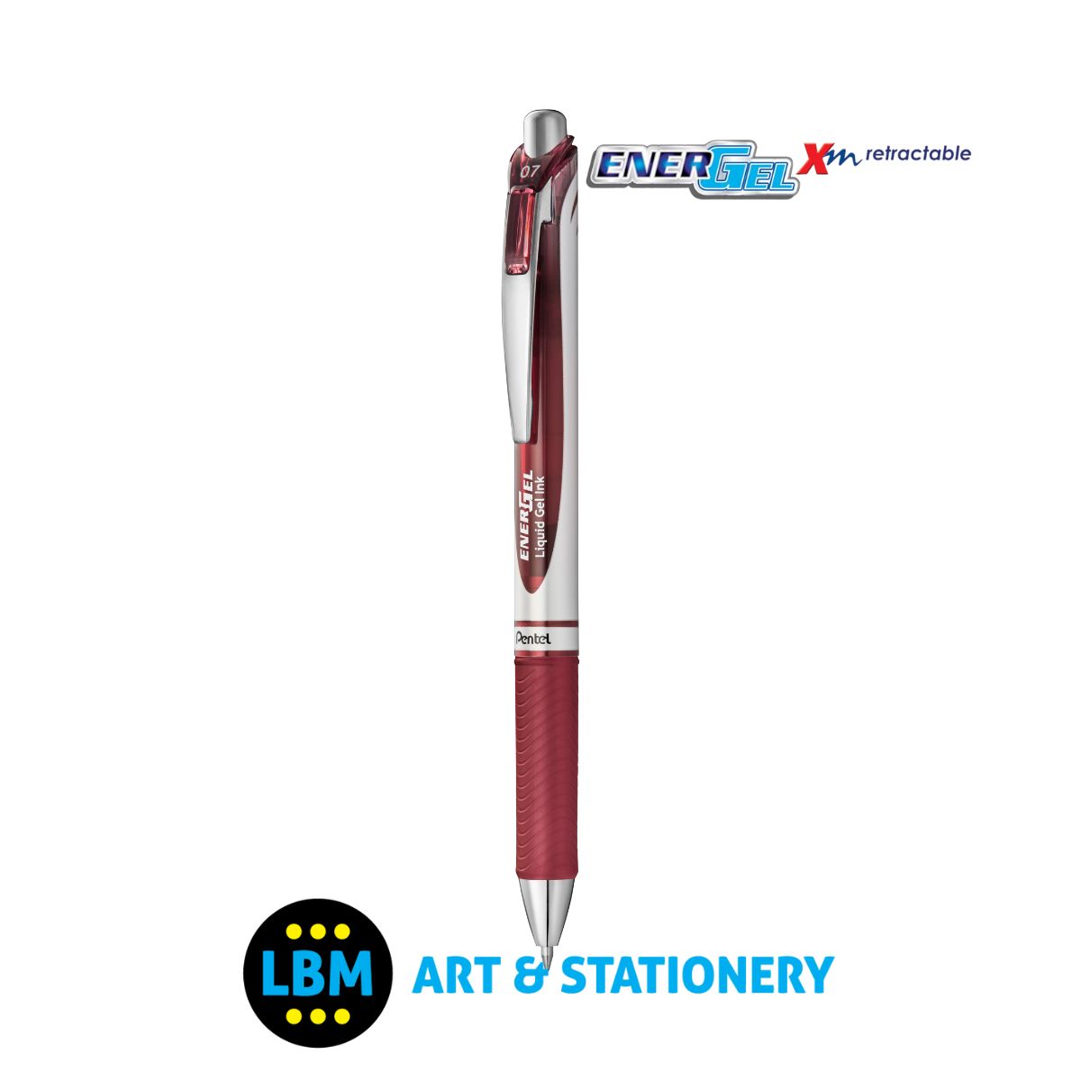 Energel Xm Retractable Rollerball Pen 0.7mm - BL77 - Choose Ink Colour