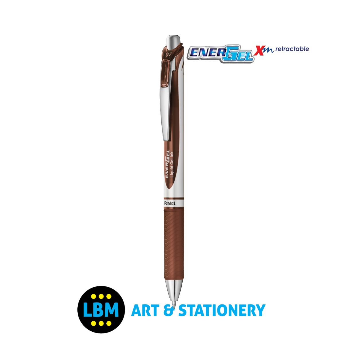 Energel Xm Retractable Rollerball Pen 0.7mm - BL77 - Choose Ink Colour