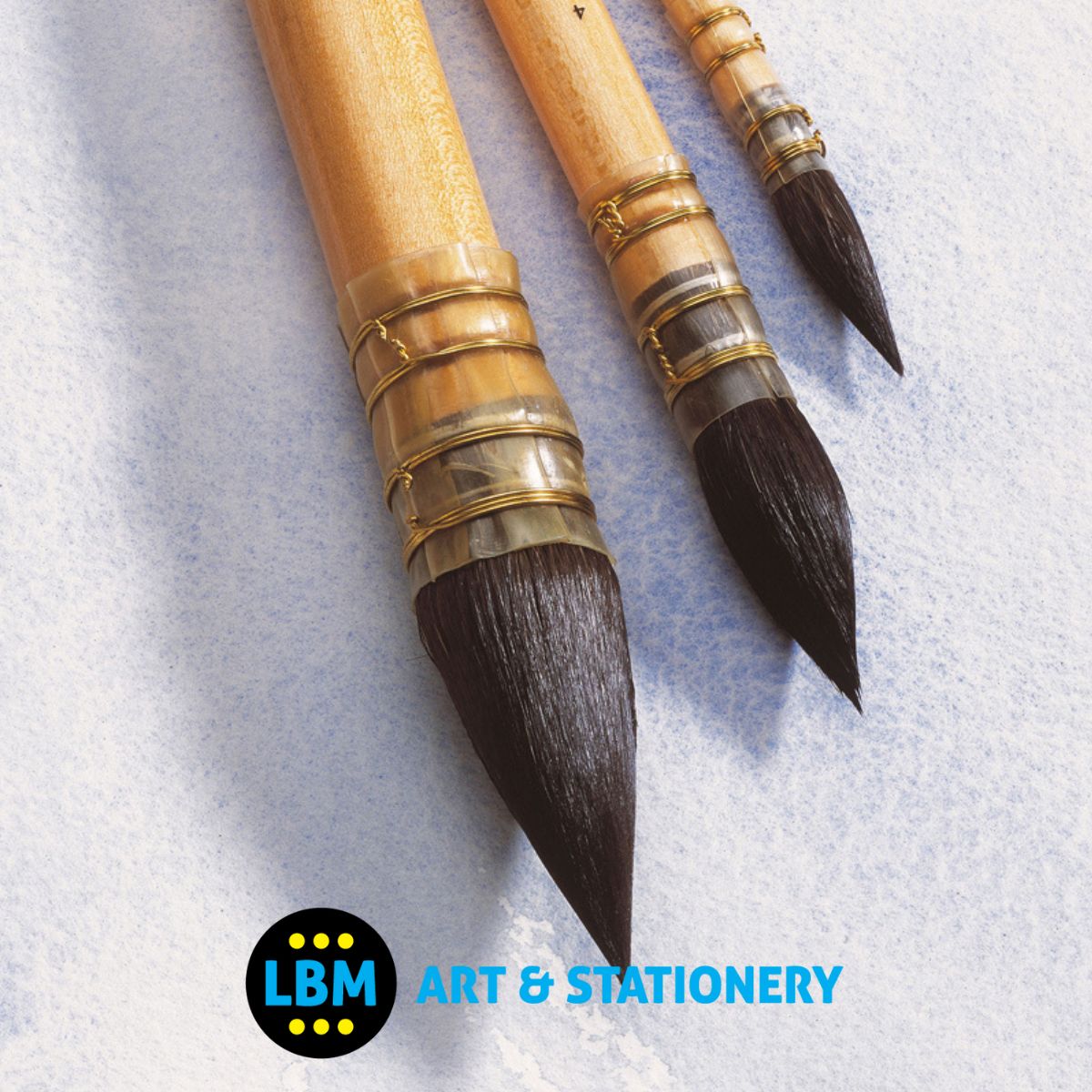 Winsor & Newton - Pure Squirrel Watercolour Brush Round Pointed Size No.12 - LBM Art & Stationery Store