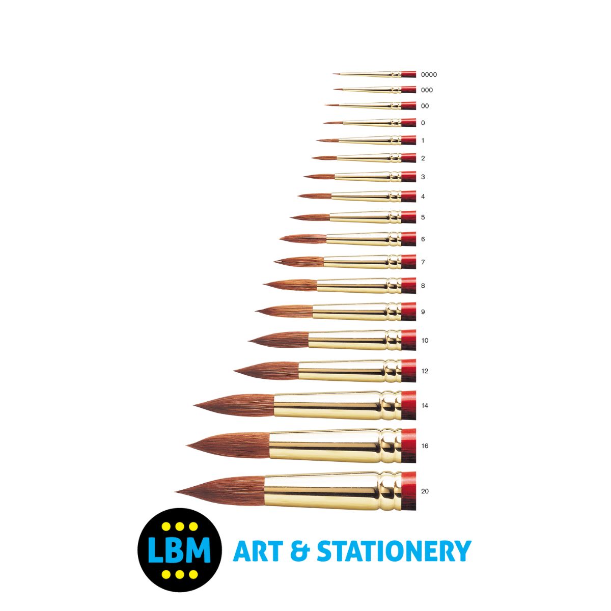 Winsor & Newton - Sceptre Gold II Brush Series 101 Round No.20 - LBM Art & Stationery Store
