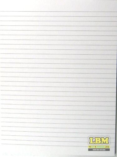 Filofax - A5 size White Ruled Notepad Non-Punched Micro Perforated Refill 342007 - LBM Art & Stationery Store