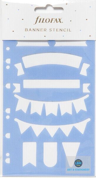 Filofax - Banner Stencil Personal A5 Multifit Refill 132858 - LBM Art & Stationery Store