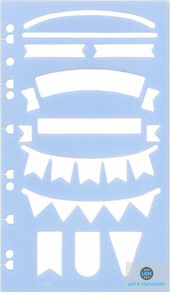 Filofax - Letter Stencil Personal A5 Multifit Refill 132857 - LBM Art & Stationery Store