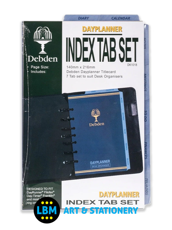 Collins - Desk size Index 7-Tab Set Index Divider Insert Refill DK1018 - LBM Art & Stationery Store