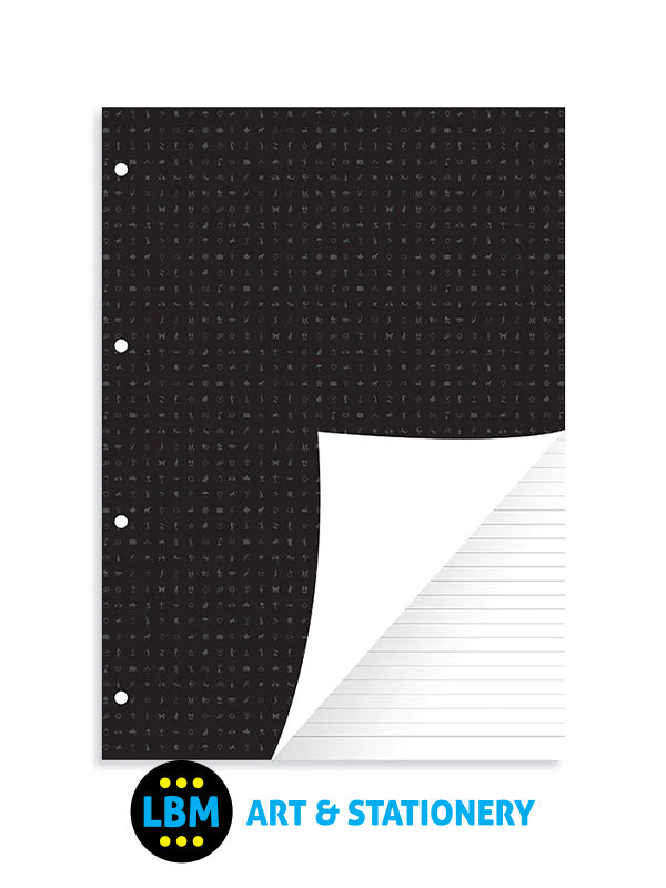 Filofax - A4 size White Ruled Lined Notepad Notepaper Organiser Refill 292213 - LBM Art & Stationery Store