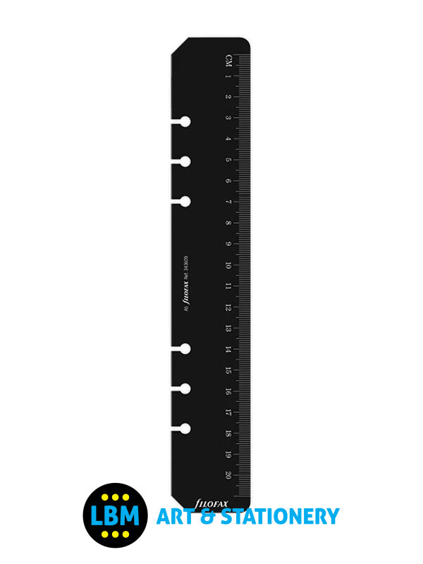 Filofax - A5 size Black Ruler Today Page Marker Organiser Refill 343609 - LBM Art & Stationery Store