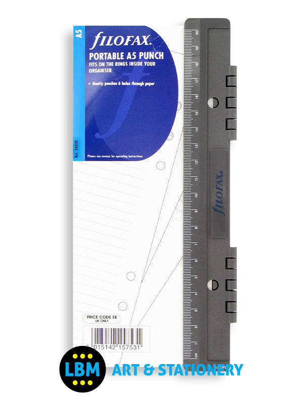 Filofax - A5 size Organiser Portable 6 (Six) Hole Punch Insert Refill 340119 - LBM Art & Stationery Store
