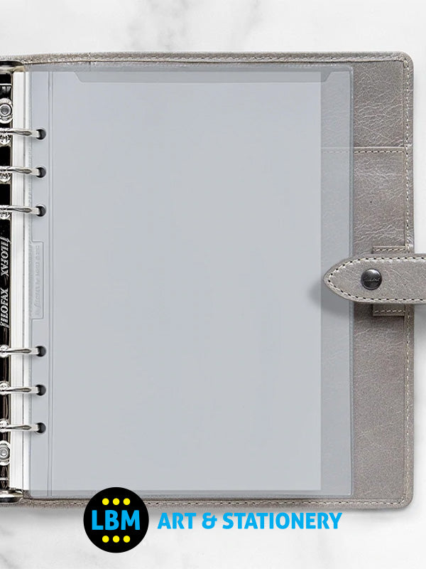 Filofax - A5 size Top Opening Transparent Envelope Organiser Refill 343612 - LBM Art & Stationery Store