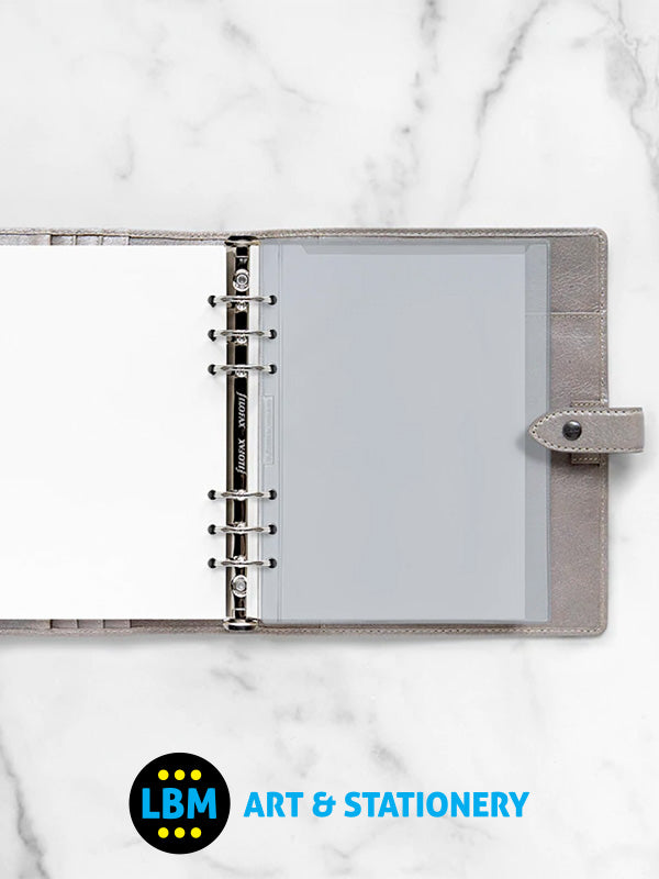 Filofax - A5 size Top Opening Transparent Envelope Organiser Refill 343612 - LBM Art & Stationery Store